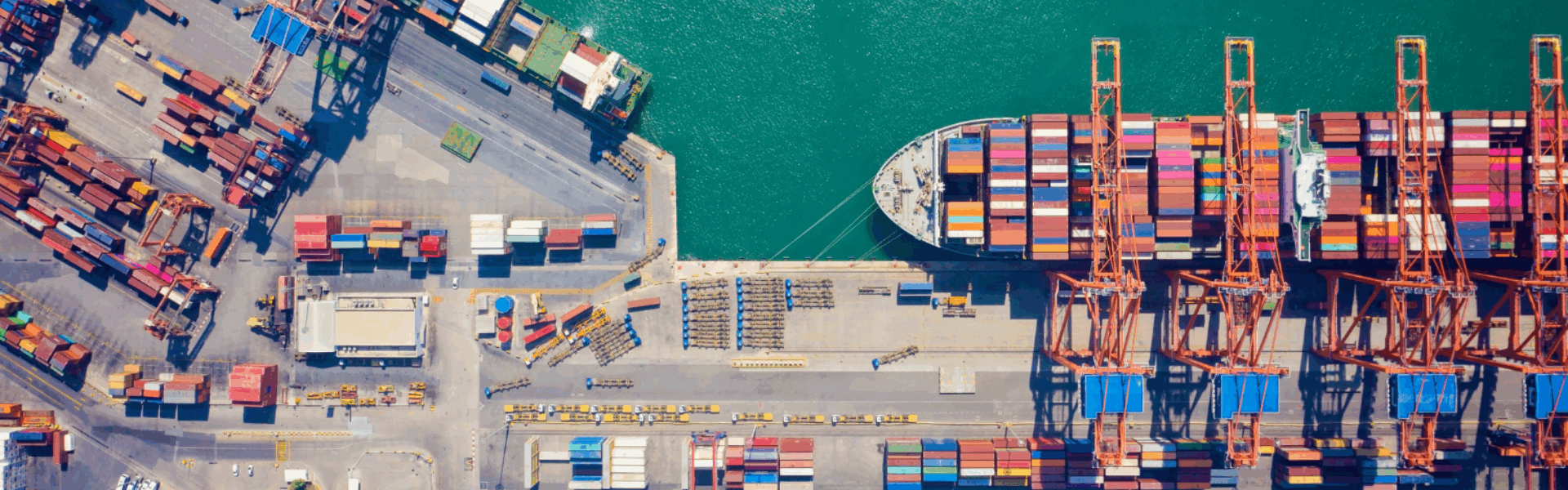 Ocean Cargo Ship at Port